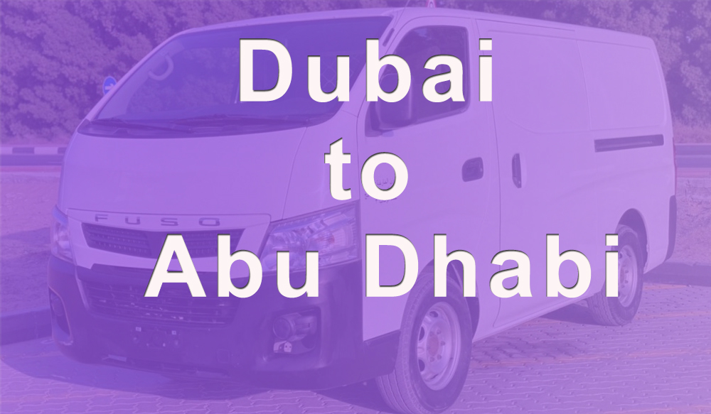 Van with Driver from Dubai to Abu Dhabi