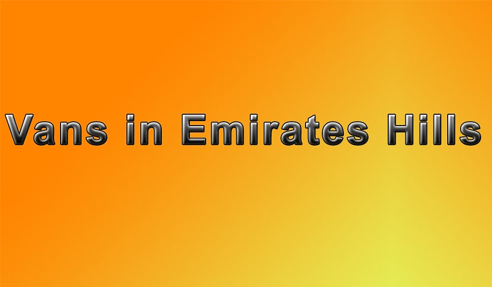 Vans in Emirates Hills