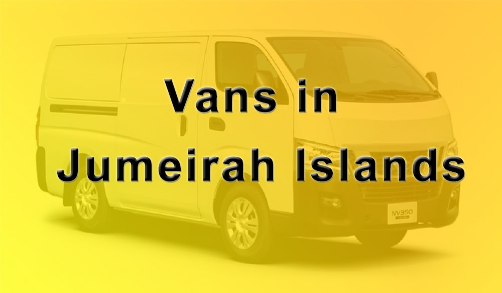  Cargo, Delivery Van for Rent in Jumeirah Islands 
